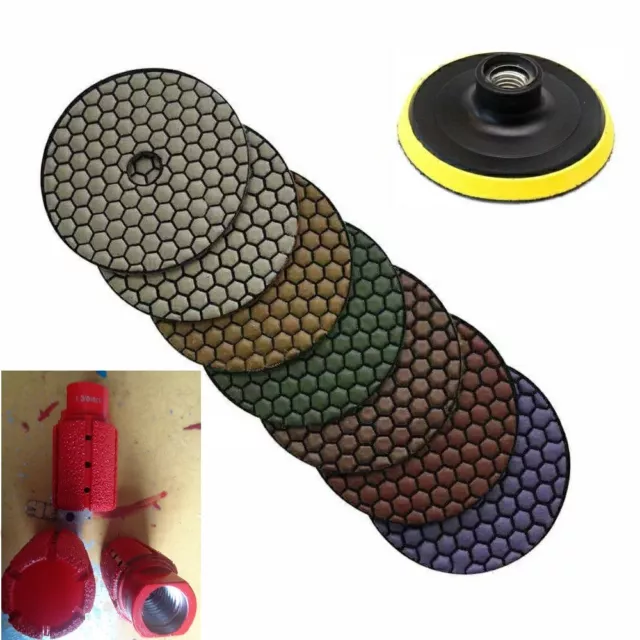 1-3/8" & 2" grinding wheel 42 stone granite concrete marble wet polisher buffer