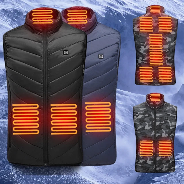 USB Heizweste Für Herren & Damen - 5 Heizbereiche Mit 3 Temperaturstufen