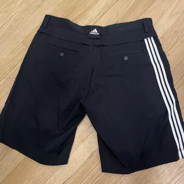 Adidas ClimaCool Men's Golf Shorts Size 34 Black Stripe Pocket Excellent