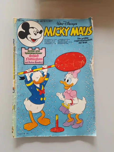 COMIC Walt Disneys MICKY MAUS Heft 46 1977, OHNE Beilage