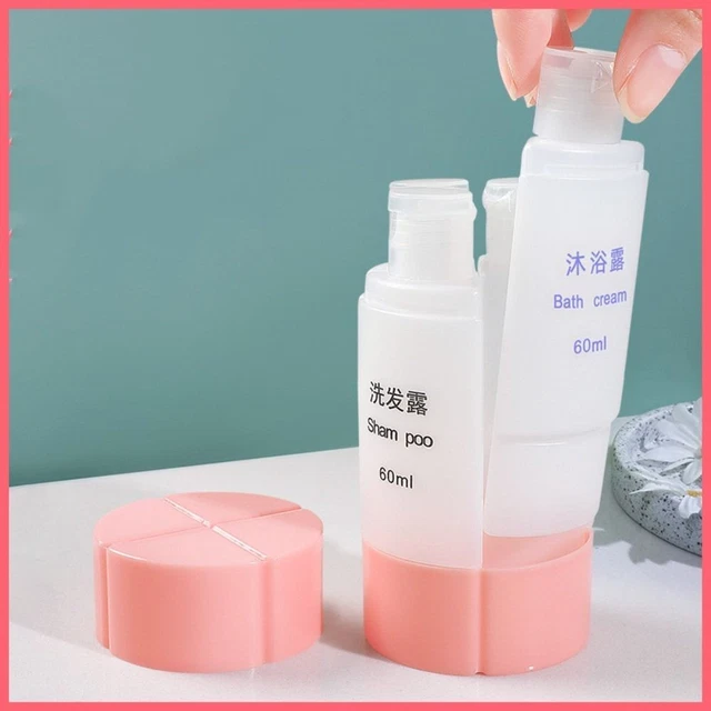 Gel champú para camping 4 en 1 contenedor de maquillaje botella de cosméticos botella de viaje