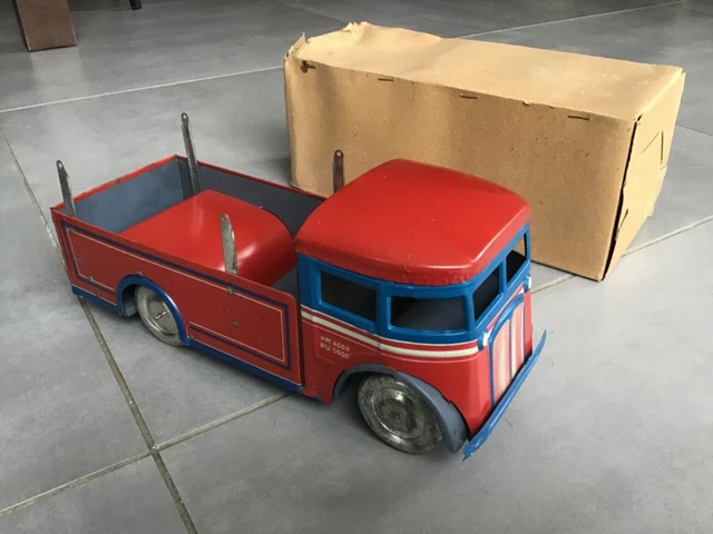 Boîte D'origine Joustra Pour Camion Remorque - Jouet Ancien En Tôle