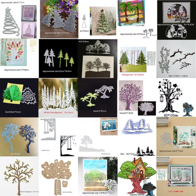 Tree Metal Cutting Dies Scrapbooking Album Paper Cards Cut Embossing Stencil DIY