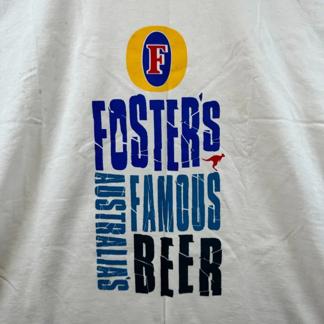 FRUIT OF THE Loom × Vintage Foster's Beer Australia Vintage Tee XL £19. ...