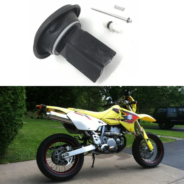 1 X Black Carburetor Diaphragm Vacuum Piston Slide For Suzuki DRZ400S 2000-2009