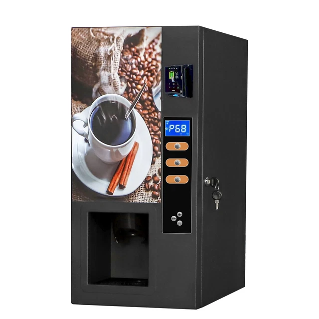 Fully Automatic Self Smart Coin Coffee Vending Machine Drink Dispenser