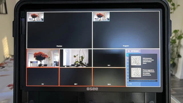 Osee GoStream Deck All-in-One Pro – Mixer Switcher Live Streaming Con 4 Ingressi HDMI, 2 Uscite HDMI, Monitor 14″, Kit Portatile