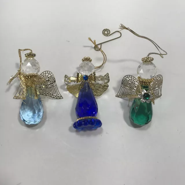 Birthstone Angel Ornaments by Roman Inc. from 1994 Lot Of 3 - 3 1/2”