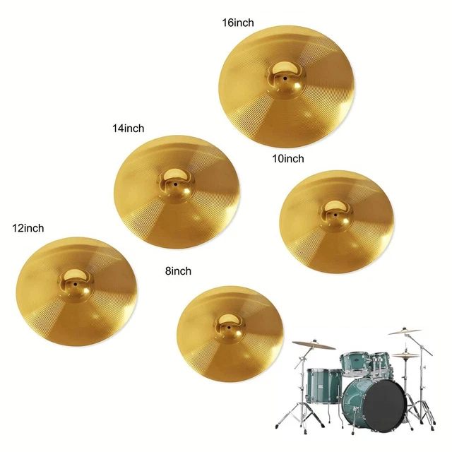 2 Cymbales Charleston 8 Pouces Laiton - Pour Batterie Percussion