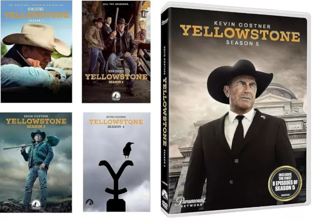 YELLOWSTONE the Complete Series DVD SET 1-5 Seasons 1 2 3 4 5