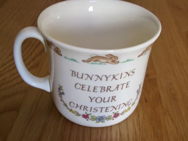 Royal Doulton Bunnykins Childrens CHRISTENING Mug / Cup: Vintage