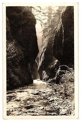 1953 Postmarked Postcard Oneonta Gorge Columbia River Highway Oregon OR