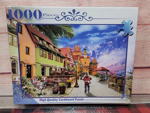 Runlycan 1000 Piece Puzzles for Adults Landscape, Puzzle Game for Family Friends