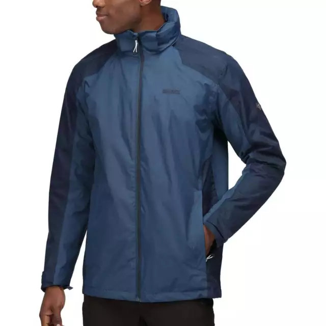 Regatta Herren Telmar IV 3 in 1 wasserdichte Jacke Outdoor - blau