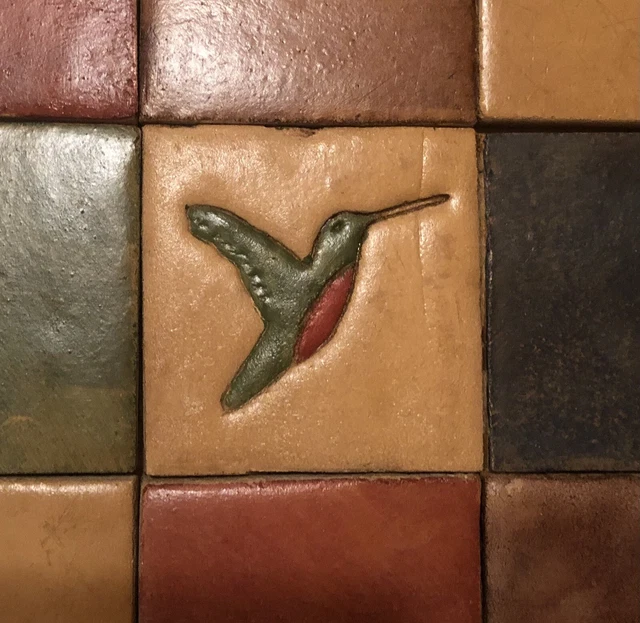 4x4 Cottage Craft Tile Arts and Crafts Beige Hummingbird Accent Deco Tile