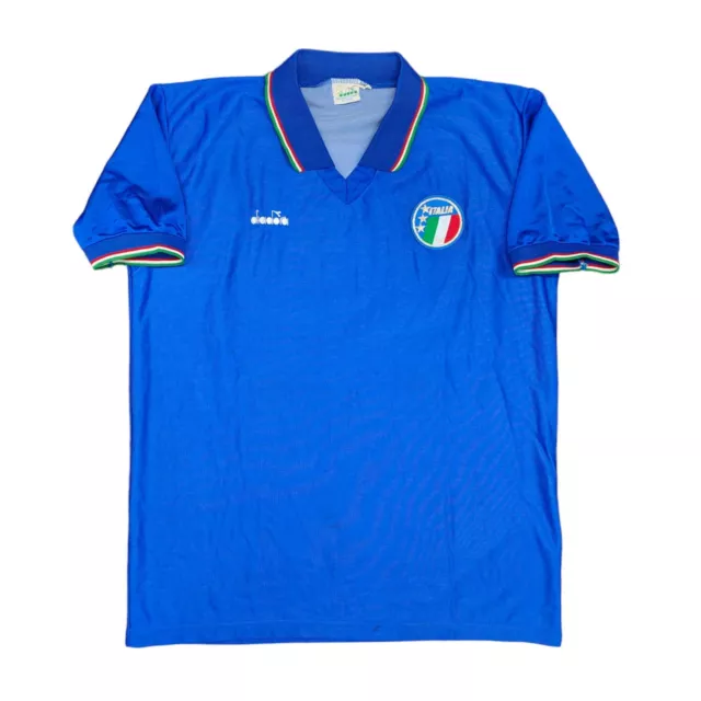 MAGLIA italia diadora baggio XL 1990 WC ITALY '90 JERSEY SHIRT VINTAGE FOOTBALL 2