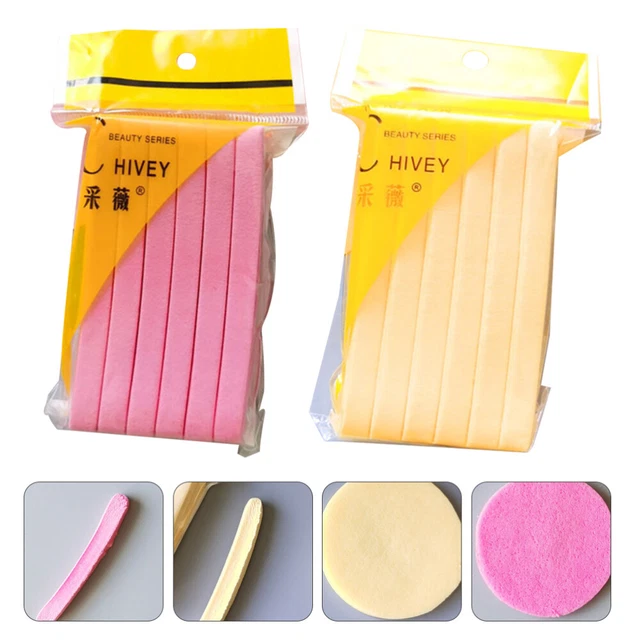 2 bolsas de herramientas para el cuidado de la piel esponja en polvo para el cuidado de la piel en polvo limpio (rosa, amarillo)