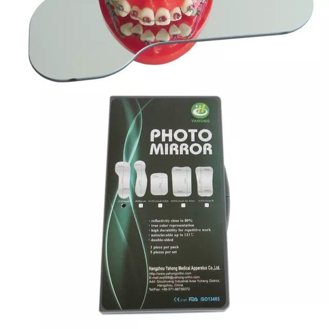 Dental Double Sided Photo Mirror Reflector Intra Oral Glass Photography