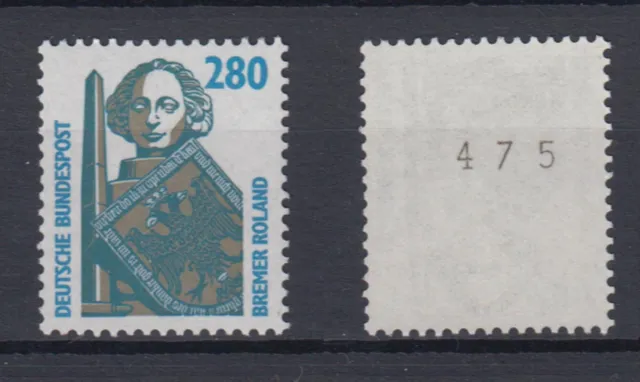 Bund 1381 RM mit ungerader Nummer SWK 280 Pf postfrisch