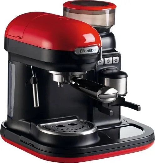 Ariete Espressomaschine 1318 moderna, Siebträgermaschine, rot, 1080W - B-Ware