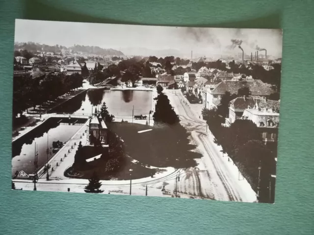 CPA Mulhouse - Vue vers les bassins - Real photo C.A.P.