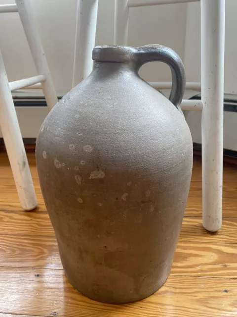 T.O. Goodwin W. Hartford CT Antique Stoneware Pottery Jug Crock Ovoid Early 19th