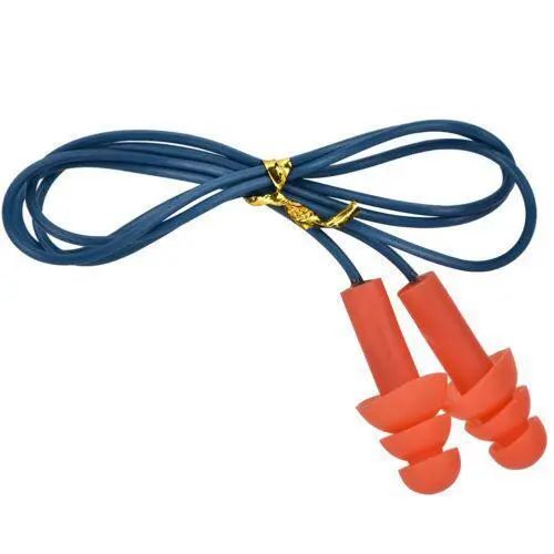 Corded Silicone Detectable Earplugs Hot Noise