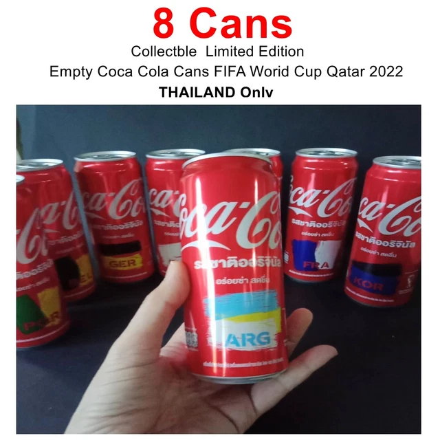 8 CANS EMPTY Coca Cola FIFA World Cup Qatar 2022 Collectible Limited ...