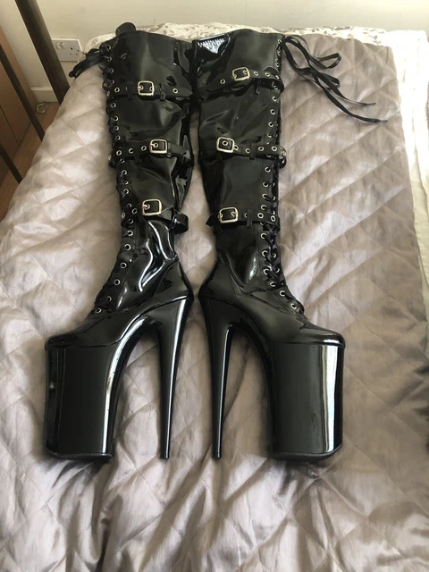 10 Inch Pleaser Thigh Boots Platform Boots 10 Inch Heel Boots - Main Image