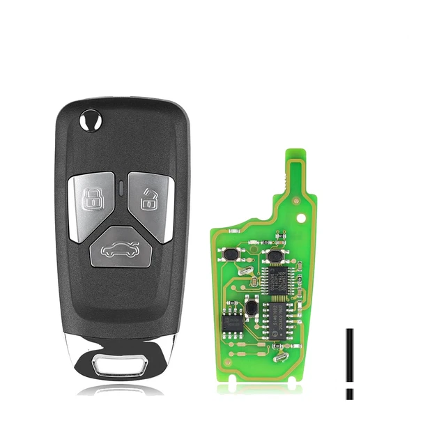 XNAU01EN Universal Wireless Remote Key Fob Flip 3 Button for Type for VVDI N3C2