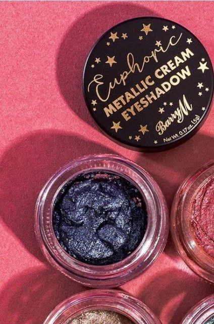 Barry M Cosmetics Euphoric Metallic Eyeshadow Cream - Tranced Metallic Blue
