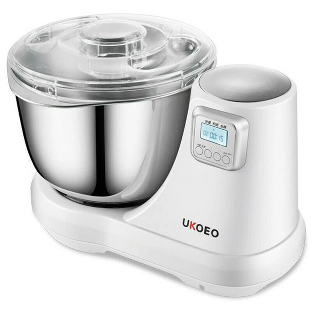 UKOEO 300W Stainless Steel Electric Stand Flour Dough Mixer Pasta Noodle Machine