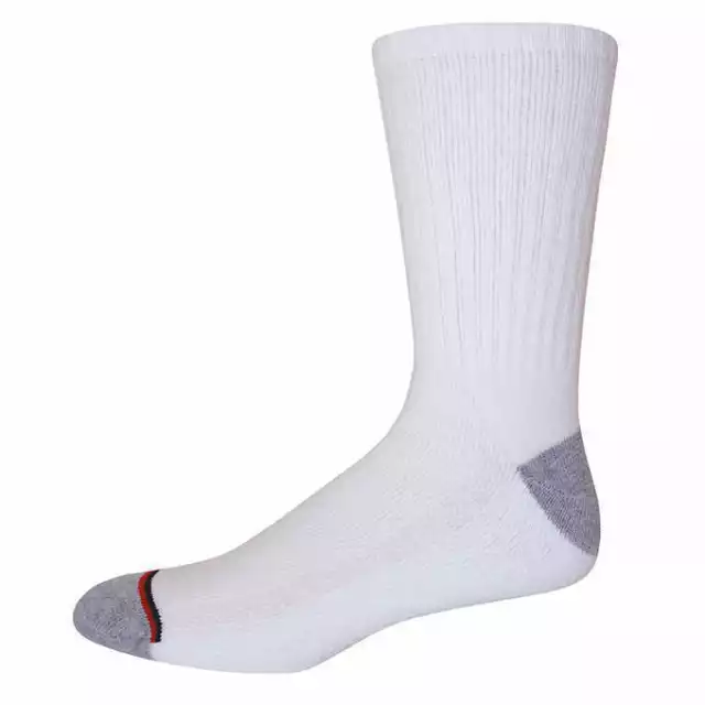 Kirkland Signature Men’s Athletic Socks 8-pair - WHITE (Select Size) FAST SHIP 2