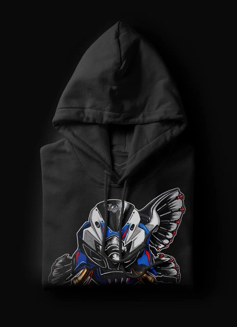 Felpa Con Cappuccio Suzuki GSX-S750, Stampa Moto, Nera, Taglie S-5XL Unisex - Foto 2