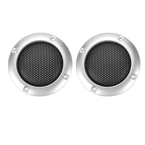 ASHATA 2 Pcs Haut-Parleur Audio Couverture Cercle Métal Maille Cercle de Trei...