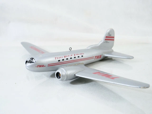 Avion Jouet En Bois Vintage KomCBo – Mobile Décoratif Acajou – Années 60