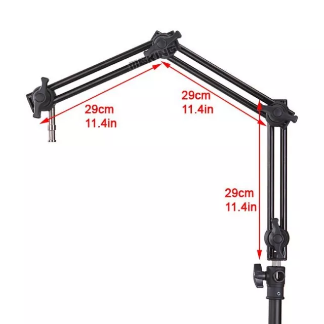 Selens Three-section Adjustable Articulated Arm Sliding Extension Rod System 3