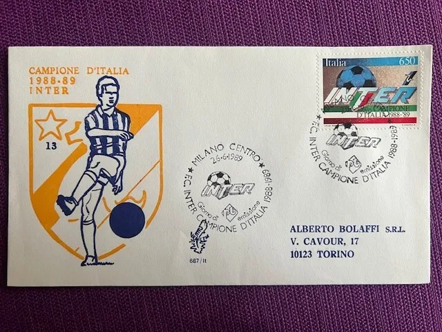 Italie 1989 Sachet Venetia FDC Inter Campione D'Italia
