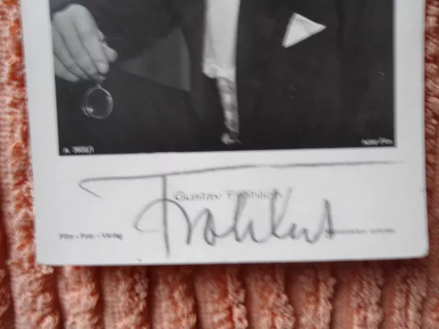 Gustav Fröhlich AK Original Autogramm Autographcard - Sehr seltene Rarität ! 2