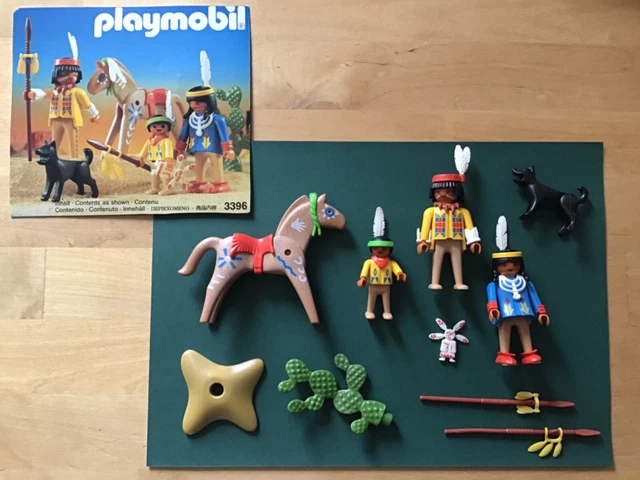 Playmobil Moteur Playmobil Set: 3396-esp-fra Indian Family