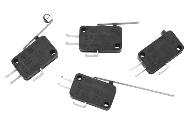 10x Mikroschalter Mikrotaster Taster Mikro Schalter Rollen Hebel Endschalter