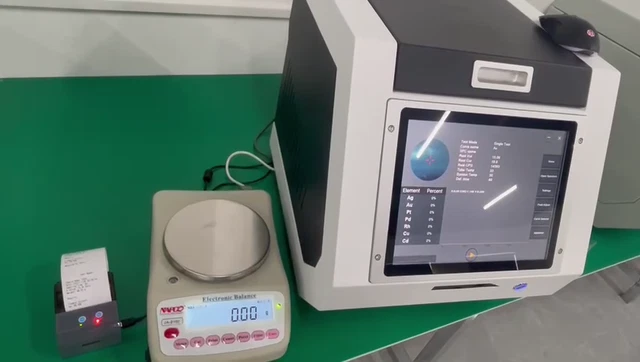 TOUCH SCREEN XRF Spectrum Analyzer Gold platinum Purity Au, Ag, Cu, Pt ...