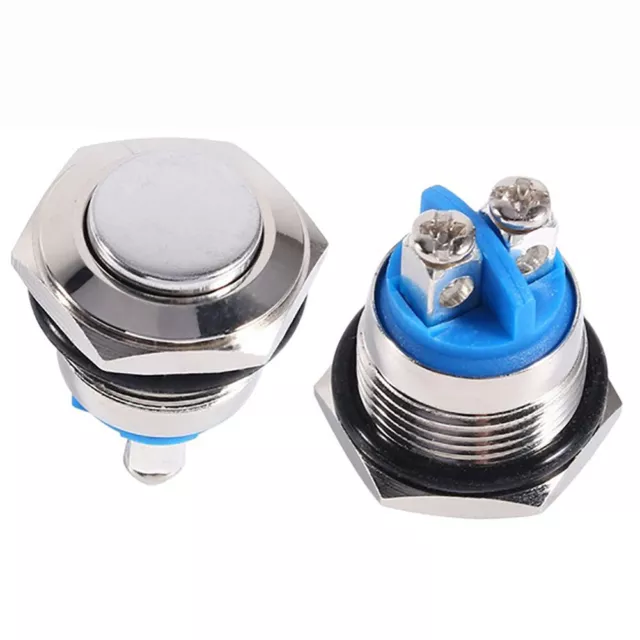 12V 16mm Car Vehicle Metal Momentary Push Button ON/OFF Horn Switch GB