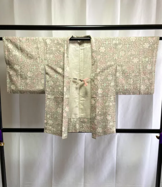 Vintage Japanese Haori Jacket - Antique Haori Silk Kimono Jacket