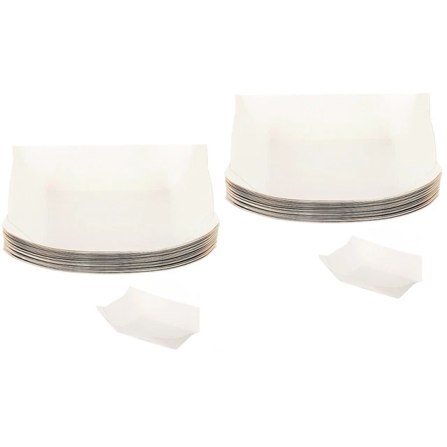 40 piezas Tazones de fiesta Caja de comida para freír Caja de papel para comida para tienda de comida para llevar