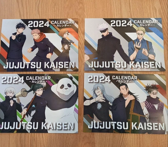 JUJUTSU KAISEN CALENDAR 2024 Complete of 4 Types Limited Novelty for