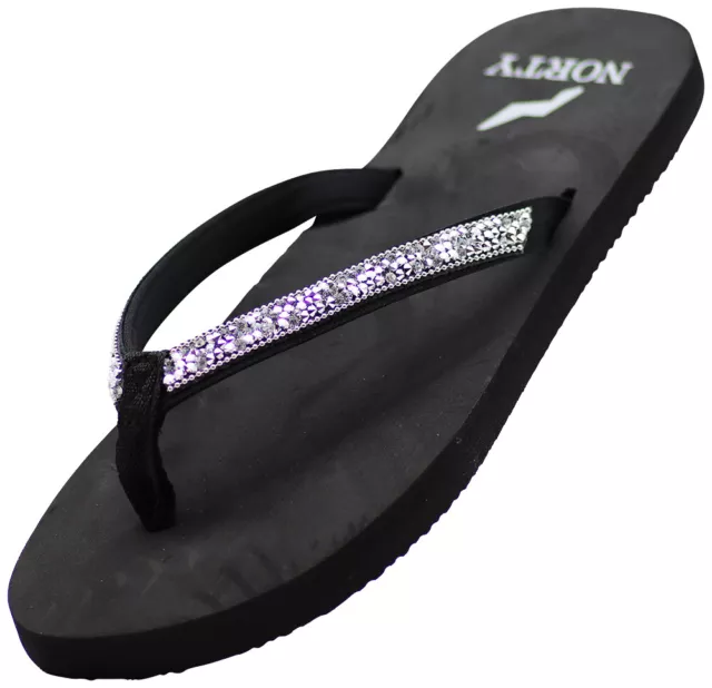 Norty Women's Casual, Beach, Pool, Everyday Flip Flop Thong Sandal