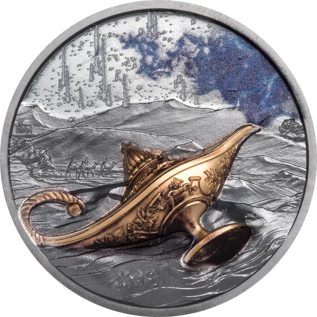 Palau 2021 5$ Magical Lamp 1001 Nights - 1 Oz silber Münze