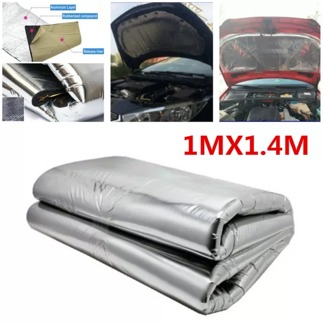 Car Turbo Exhaust Heat Shield Hood Insulation Fiberglass Cotton Mat Accessories