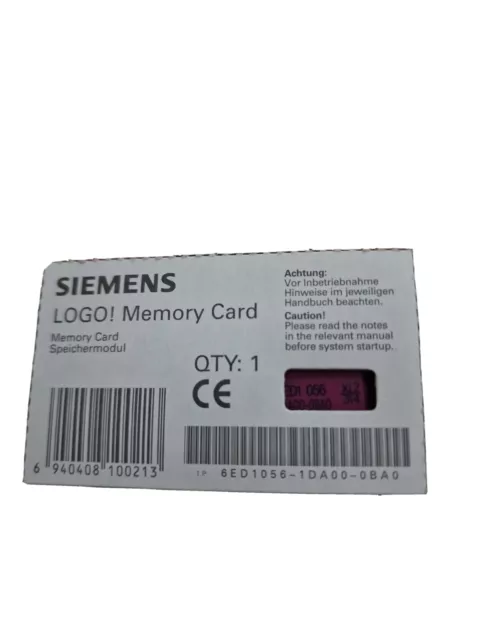 Siemens 6ED1056-1DA00-0BA0 LOGO! Memory Card